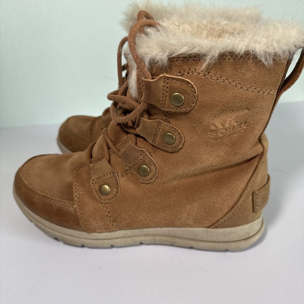 SOREL Explorer Joan Quarry Waterproof Leather/Suede Lace Up Boot‎ Women’s 6.5